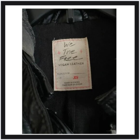 Free People New Dawn Vegan Leather Moto Jacket - Picture 4 of 4